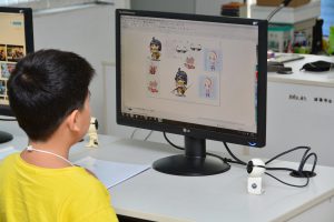 ภาพกิจกรรมการอบรมเชิงปฏิบัติการ Corel Draw for Kids (วันที่ 2 – 4 พ.ค. 2561)