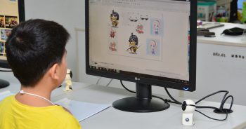 ภาพกิจกรรมการอบรมเชิงปฏิบัติการ Corel Draw for Kids (วันที่ 2 – 4 พ.ค. 2561)