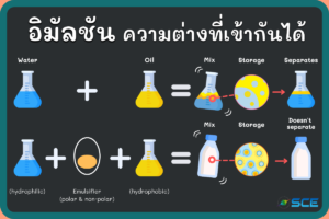 อิมัลชัน ความต่างที่เข้ากันได้